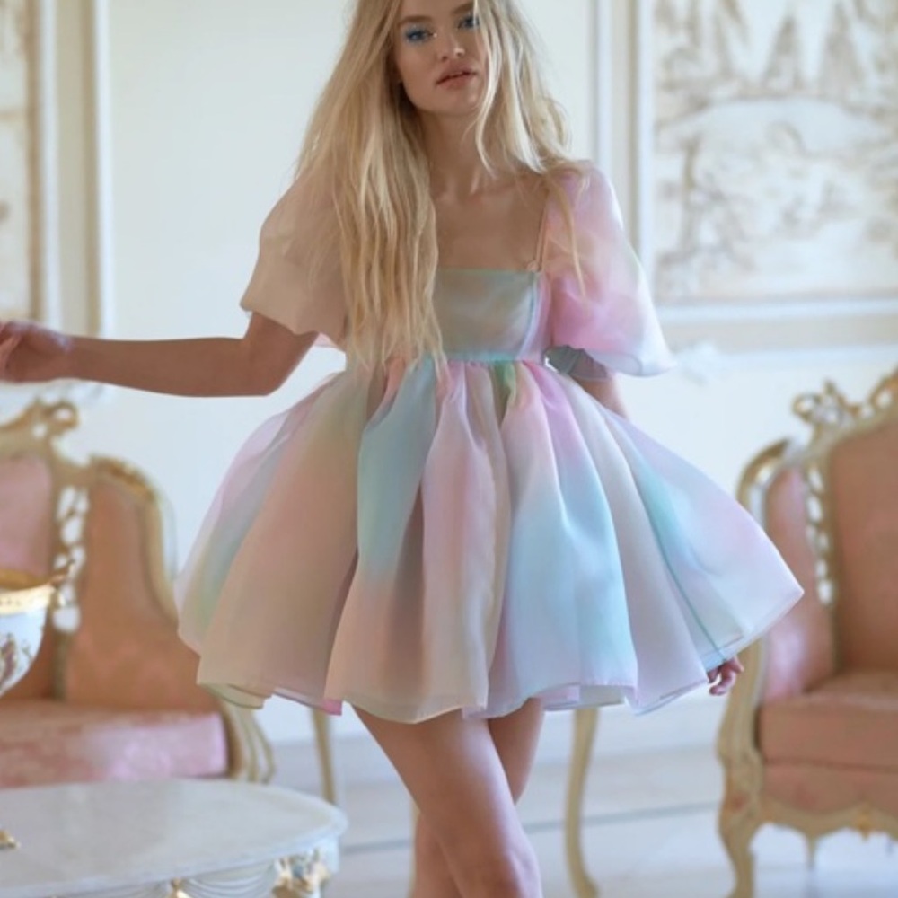 Puff sleeve mini dress XS/S